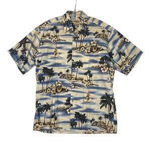 Vintage Campia Moda Men's Size Medium Hawaiian Beach Vacation Camp Shirt​